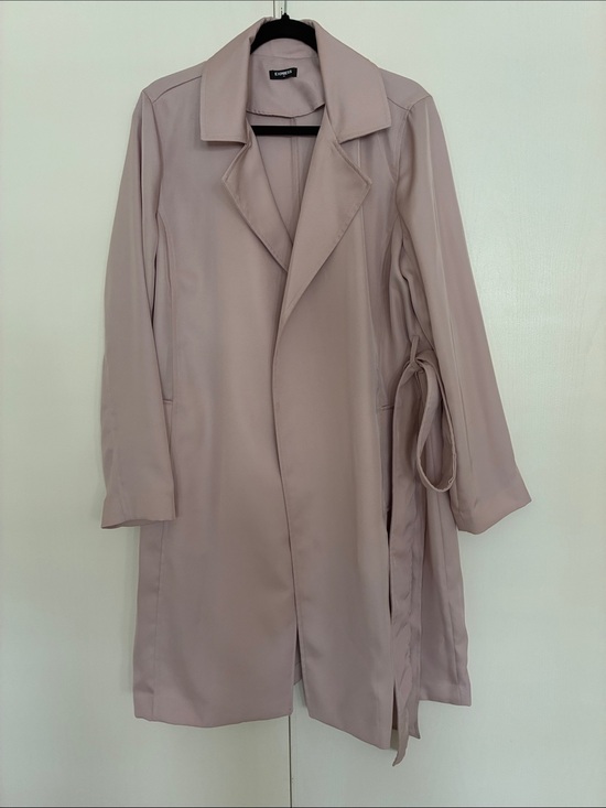 Express Jackets & Blazers - Express Light Mauve Trench Coat